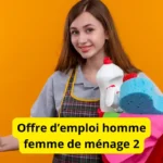 Offre d’emploi homme femme de ménage 2