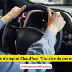 Offre d’emploi Chauffeur