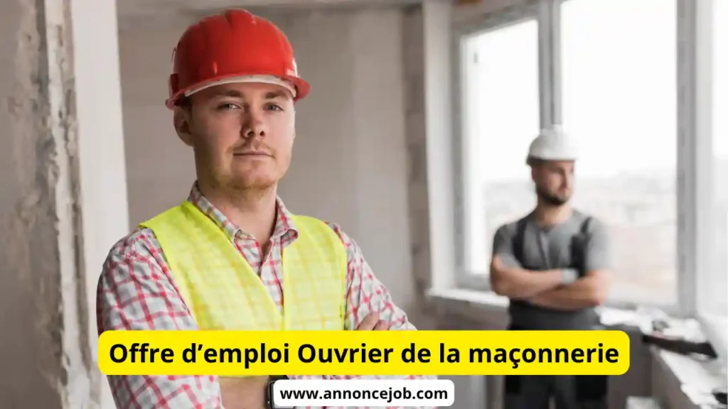 Offre d’emploi Ouvrier de la maçonnerie