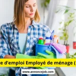 Offre d’emploi Employé de ménage (F/H)