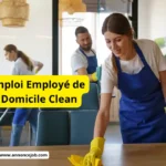 Offre d’emploi Employé de Ménage Domicile Clean