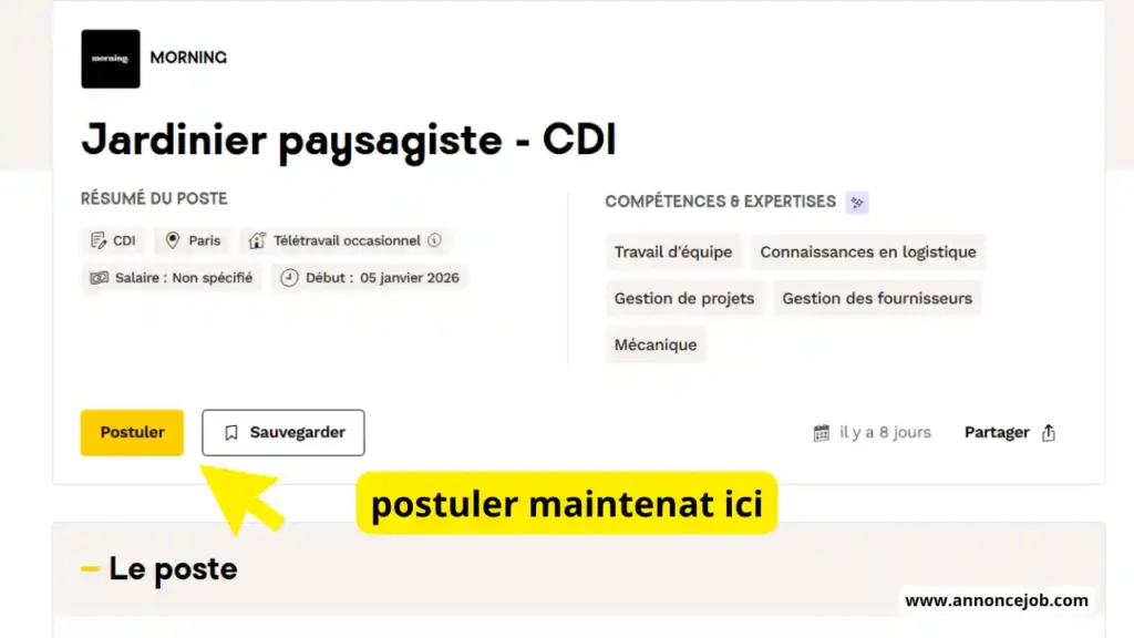 Jardinier Paysagiste Une Opportunité Unique