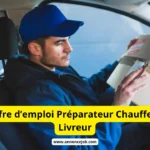 Offre d’emploi Préparateur Chauffeur Livreur